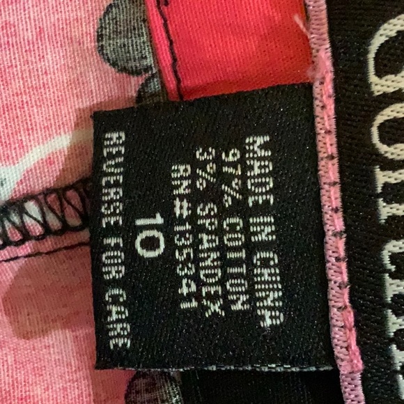 Golftini sz 2 Skort Pink Flower Scallop Hem Cotton Machine Wash Worn Once - Picture 4 of 4